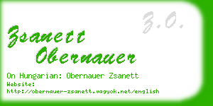 zsanett obernauer business card